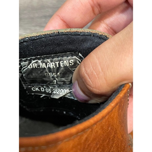 90s Vintage Chunky Dr Martens Made in England 8651 Sz 7M - Picture 4 of 11